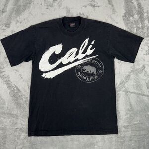 Vintage Cali y2k California‎ T-Shirt Black Size L Made In USA Paper Tag